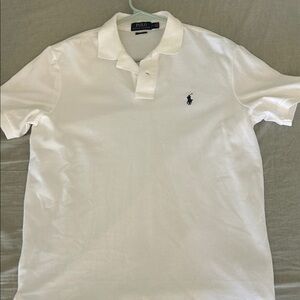 Polo by Ralph Lauren White Polo with Navy Pony